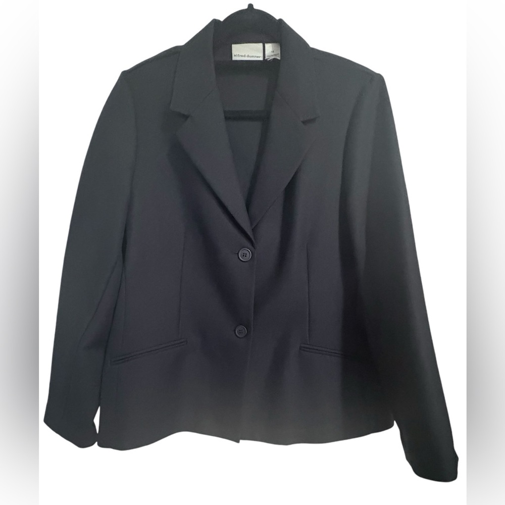 Alfred Dunner Black Crop Blazer
